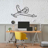 XP-55 Ascender Angle Silhouette Metal Wall Art