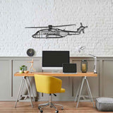 S-92A Silhouette Metal Wall Art