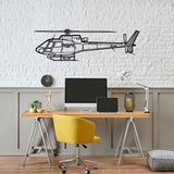 H125 Silhouette Metal Wall Art