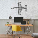 L-39NG Top Silhouette Metal Wall Art