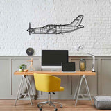 TBM 900 2023 Silhouette Metal Wall Art