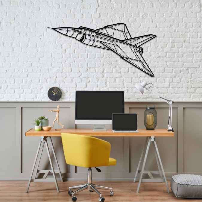 CF-105 Arrow Angle Silhouette Metal Wall Art