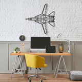 F-14D Tomcat Top Silhouette Metal Wall Art
