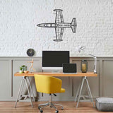 L-39 Albatros Top Silhouette Metal Wall Art