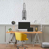Ariane 5 Silhouette Metal Wall Art