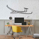 Ventus-2cxT Angle Silhouette Metal Wall Art