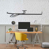 ASW 27 Angle Silhouette Metal Wall Art