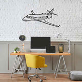 G200 Angle Silhouette Metal Wall Art