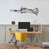Fly Baby Angle Silhouette Metal Wall Art
