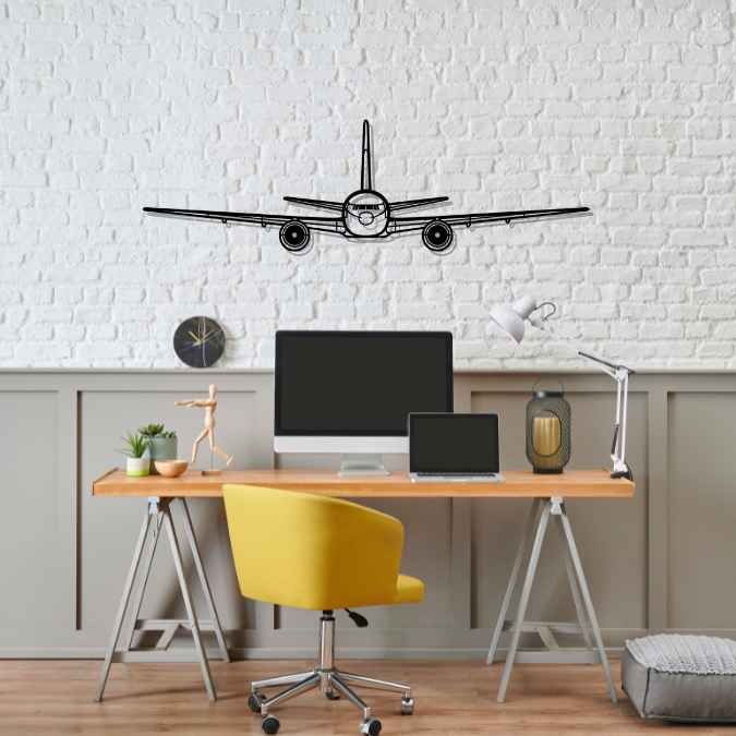 777 Front Silhouette Metal Wall Art