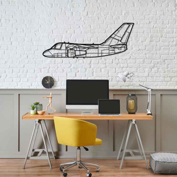 S-3 Viking Silhouette Metal Wall Art