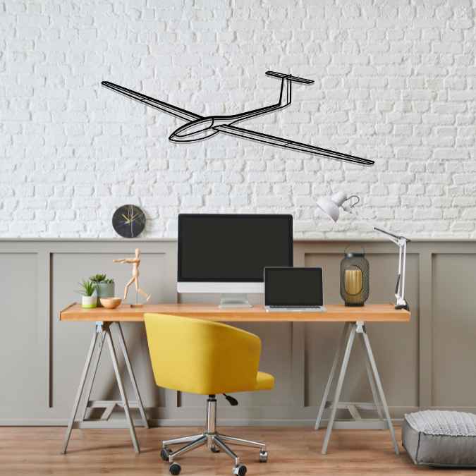 SZD-56 Angle Silhouette Metal Wall Art