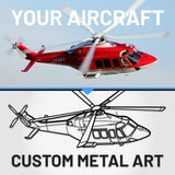 Your Custom Aircraft Silhouette Metal Wall Art