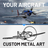 Your Custom Aircraft Silhouette Metal Wall Art