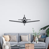 T-28 Trojan Front Silhouette Metal Wall Art