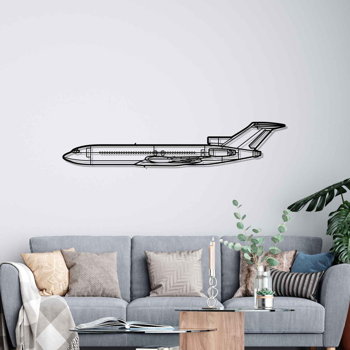727 Silhouette Metal Wall Art