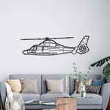 Dauphin AS365N3+ Silhouette Metal Wall Art