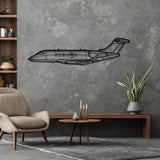 Challenger 350 Silhouette Metal Wall Art