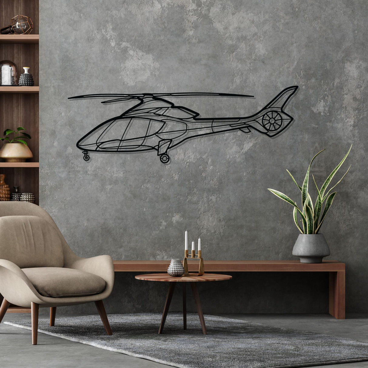 HX50 Silhouette Metal Wall Art
