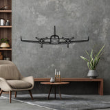 421C Front Silhouette Metal Wall Art