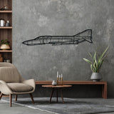 F-4C Phantom II Silhouette Metal Wall Art