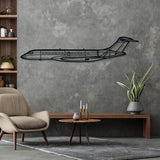 Global 7500 Silhouette Metal Wall Art