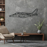 Alpha Jet Silhouette Metal Wall Art