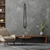 LGM-35 Sentinel Silhouette Metal Wall Art