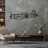 FG-1D Corsair Silhouette Metal Wall Art