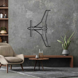 Long-EZ Top Silhouette Metal Wall Art