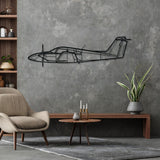 PA-44 Seminole Silhouette Metal Wall Art