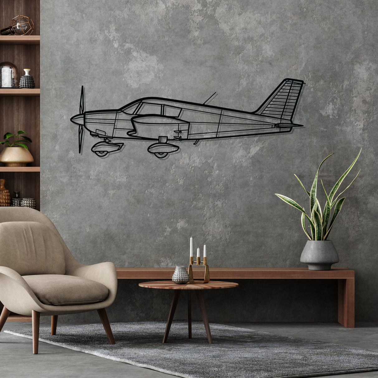 Cherokee  PA-28-140 Silhouette Metal Wall Art