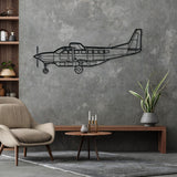 C208B Grand Caravan Silhouette Metal Wall Art