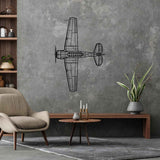 SNJ-5 Texan Top Silhouette Metal Wall Art