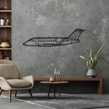 Challenger 604 Silhouette Metal Wall Art