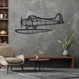 DHC-2 MK I Silhouette Metal Wall Art