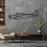 Bonanza A36 Silhouette Metal Wall Art