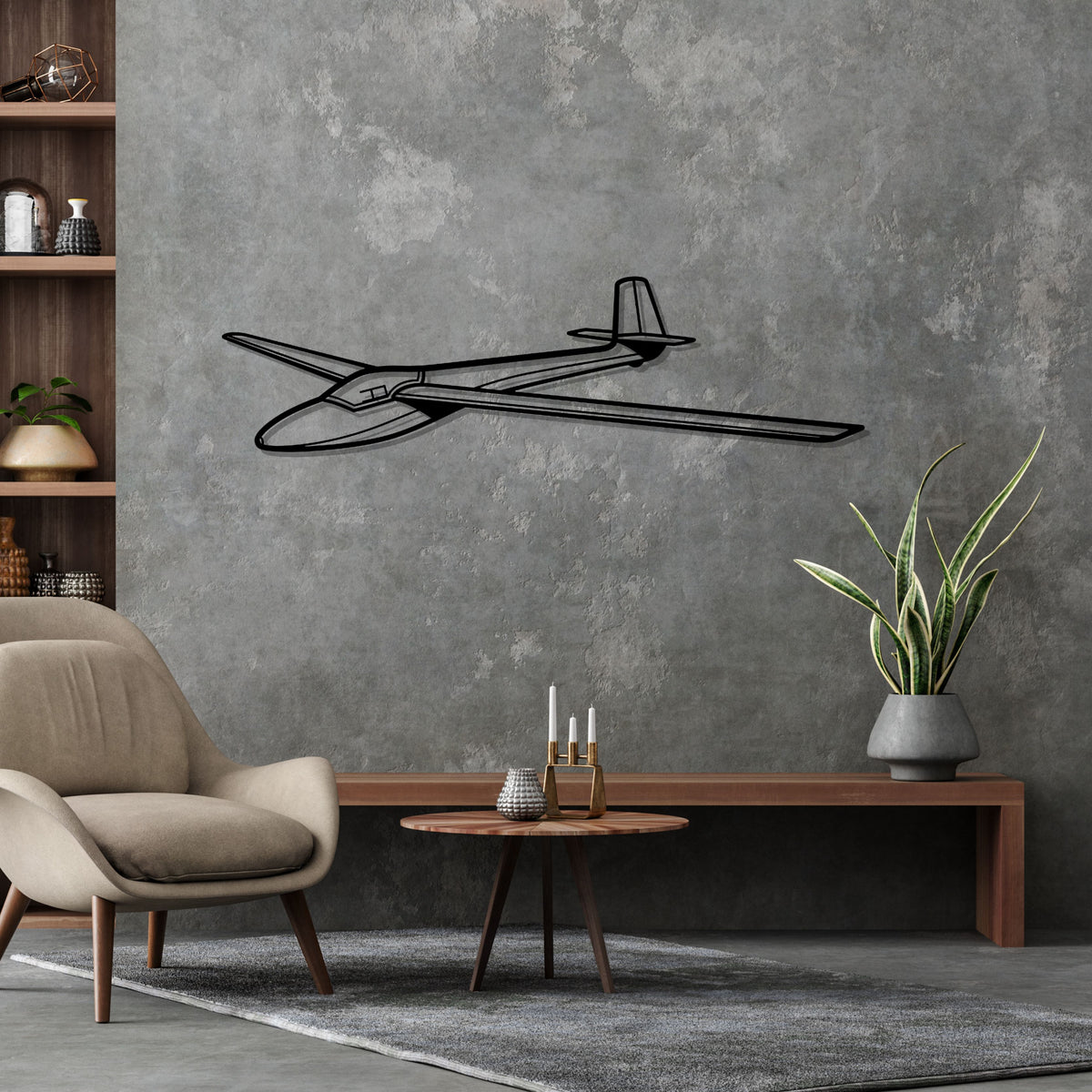 201 Standard Libelle Silhouette Metal Wall Art