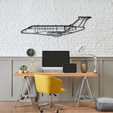 Praetor 600 Silhouette Metal Wall Art