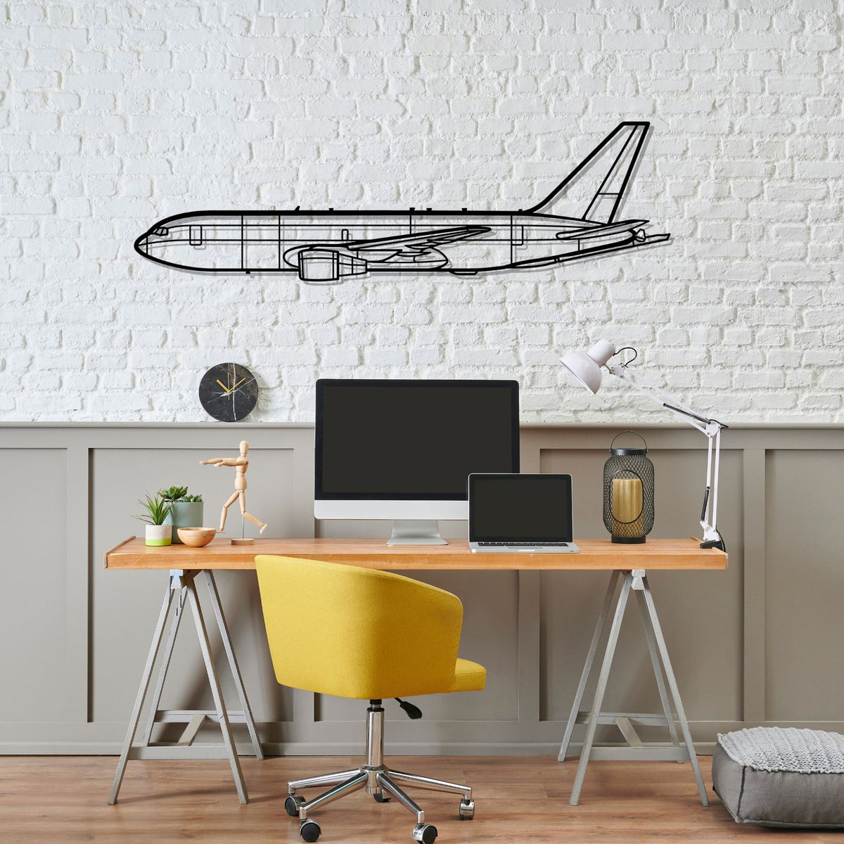 KC-46 Silhouette Metal Wall Art