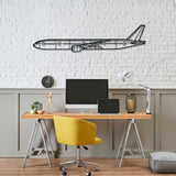 777-300ER Silhouette Metal Wall Art