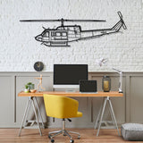 Bell 212 Sentry Silhouette Metal Wall Art