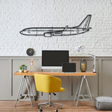 737-800 Silhouette Metal Wall Art
