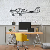 DA40 Silhouette Metal Wall Art