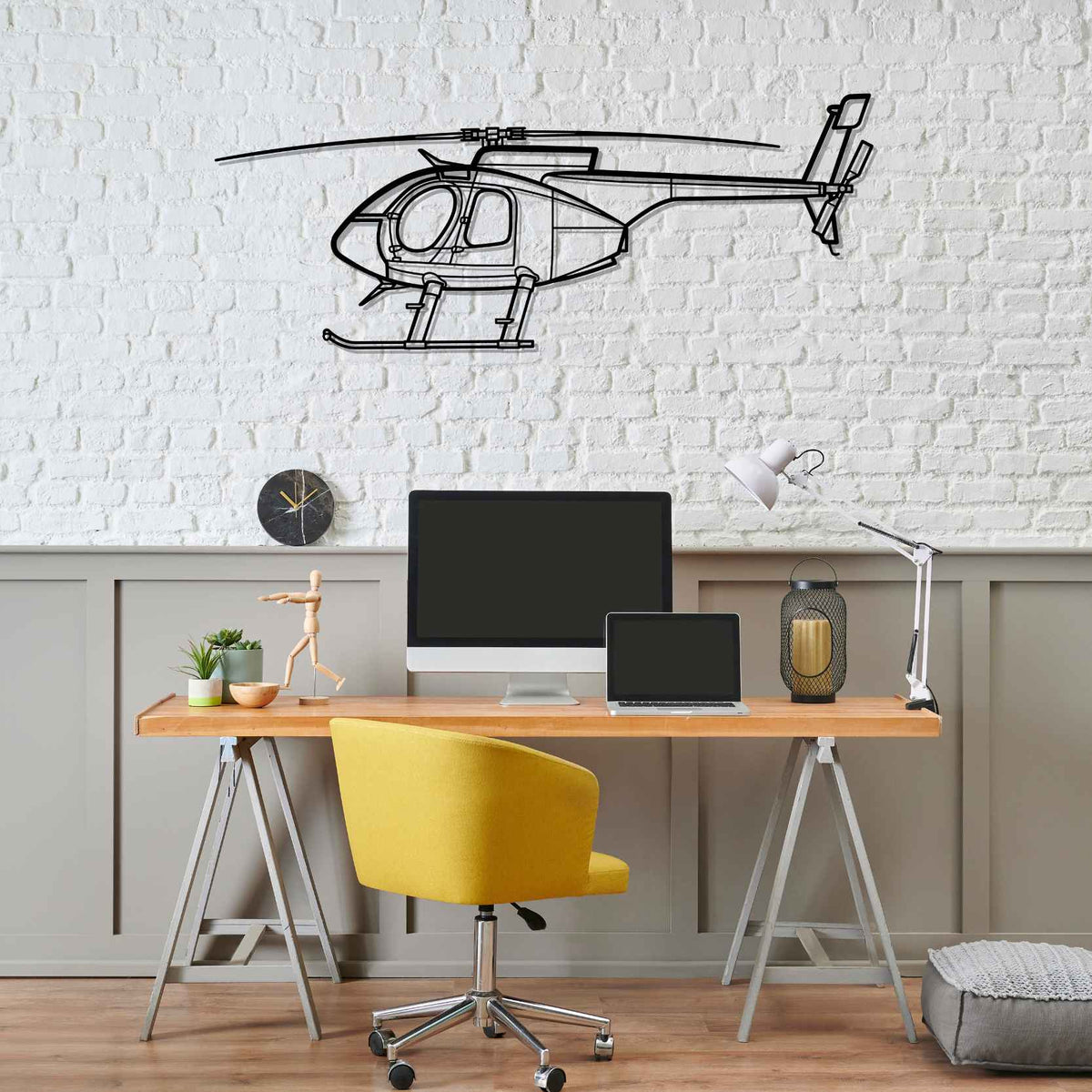 530F Silhouette Metal Wall Art
