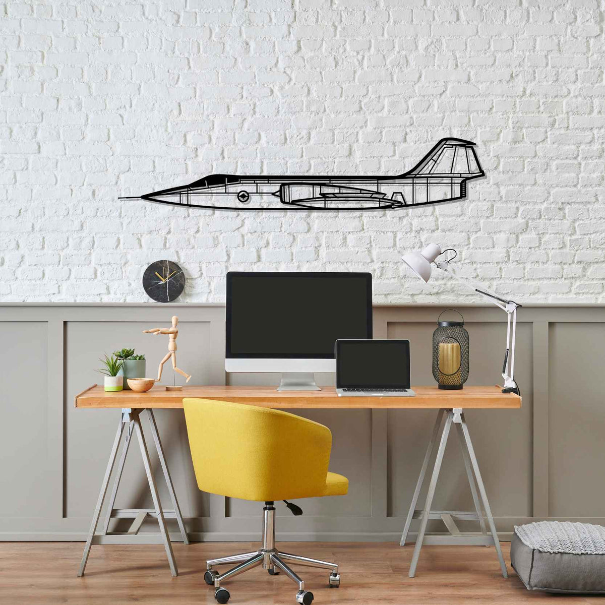 CF-104 Silhouette Metal Wall Art