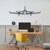 421C Front Silhouette Metal Wall Art