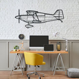 Pitts S2-C Silhouette Metal Wall Art