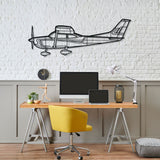 C182 Silhouette Metal Wall Art