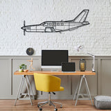 TBM 700B Silhouette Metal Wall Art